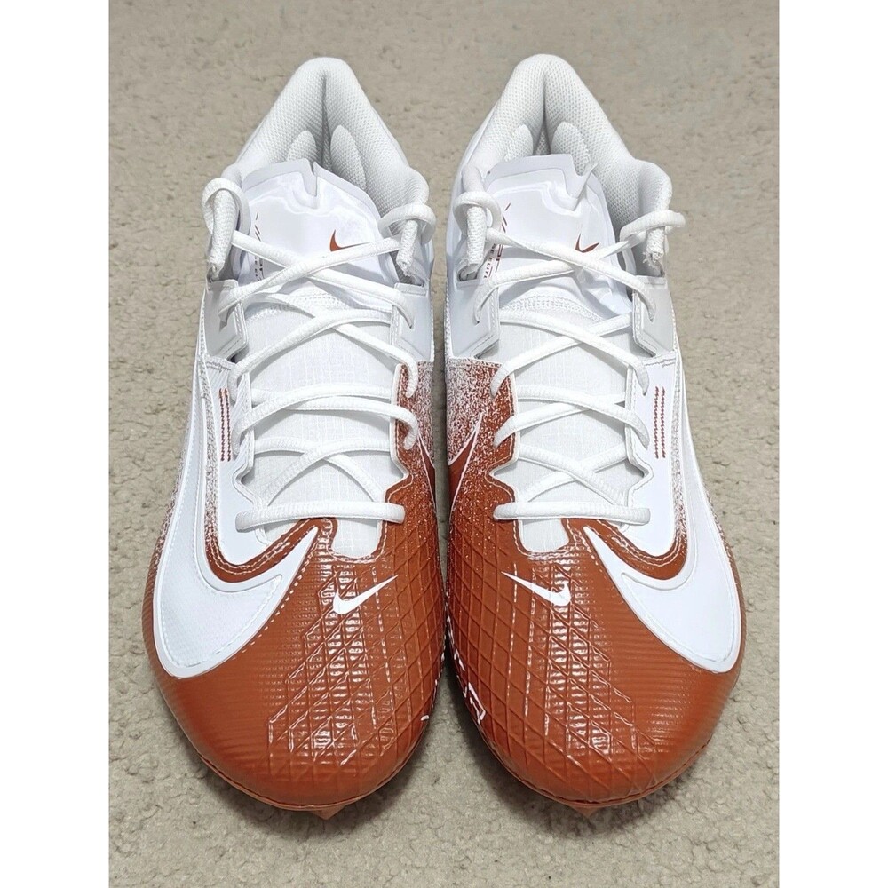 Mens 12.5 Nike Vapor Edge Elite 360 2 Texas Longhorns Cleats White FJ6379-109 - Picture 3 of 5